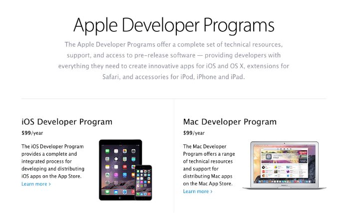 Apple Developer Program cũng là cái tên website mà bạn không nên bỏ qua khi muốn học lập trình web.