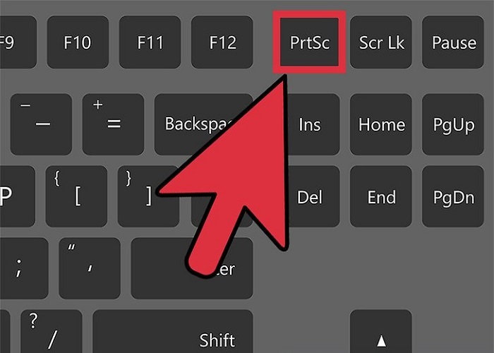 chụp màn hình bằng phím PrtSc