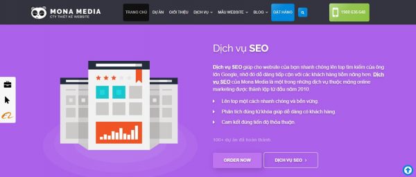 giá dịch vụ seo tại Mona